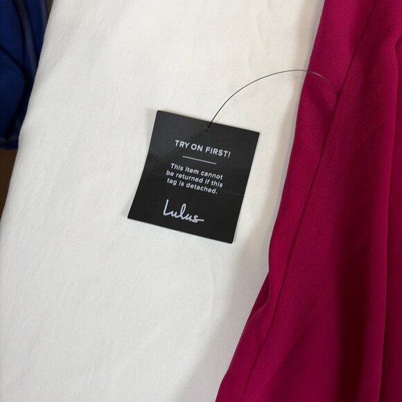 NWT Lulu's Sleeveless Dress Women's 1X Magenta - Picture 4 of 9